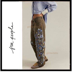 We The Free Willow Floral Embroidered Jeans